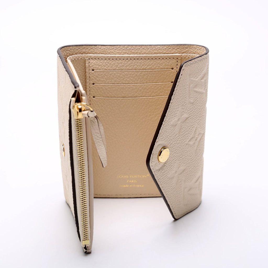 Victorine Wallet Empreinte White