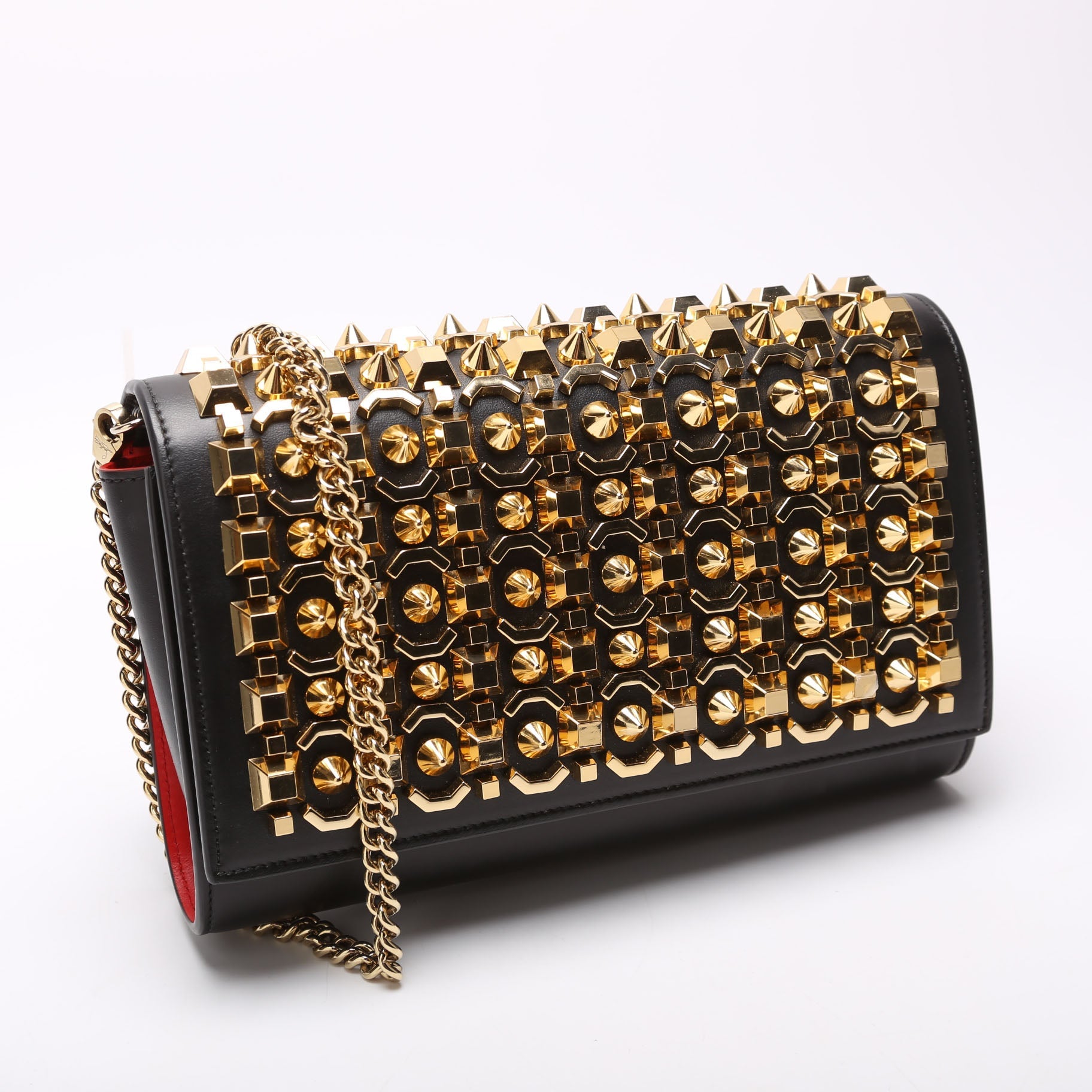 Paloma Empire Spike Clutch Black/Gold