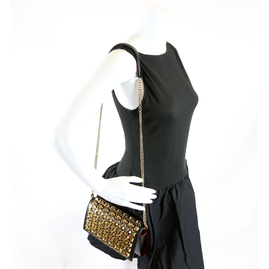 Paloma Empire Spike Clutch Black/Gold