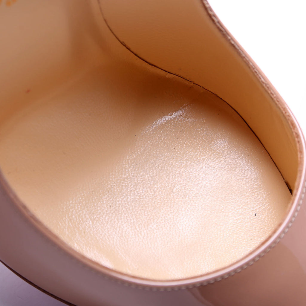 Pigalle Patent 120MM Size 38 Nude