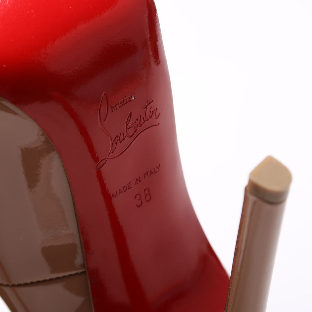 Pigalle Patent 120MM Size 38 Nude