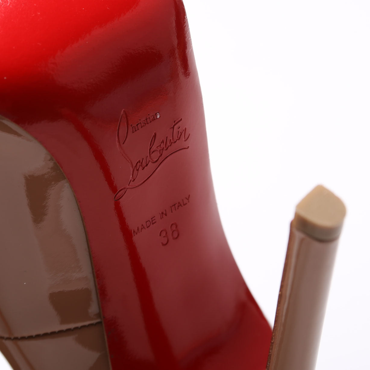 Pigalle Patent 120MM Size 38 Nude