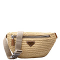 Prada Natural Crochet Belt Bag Beige