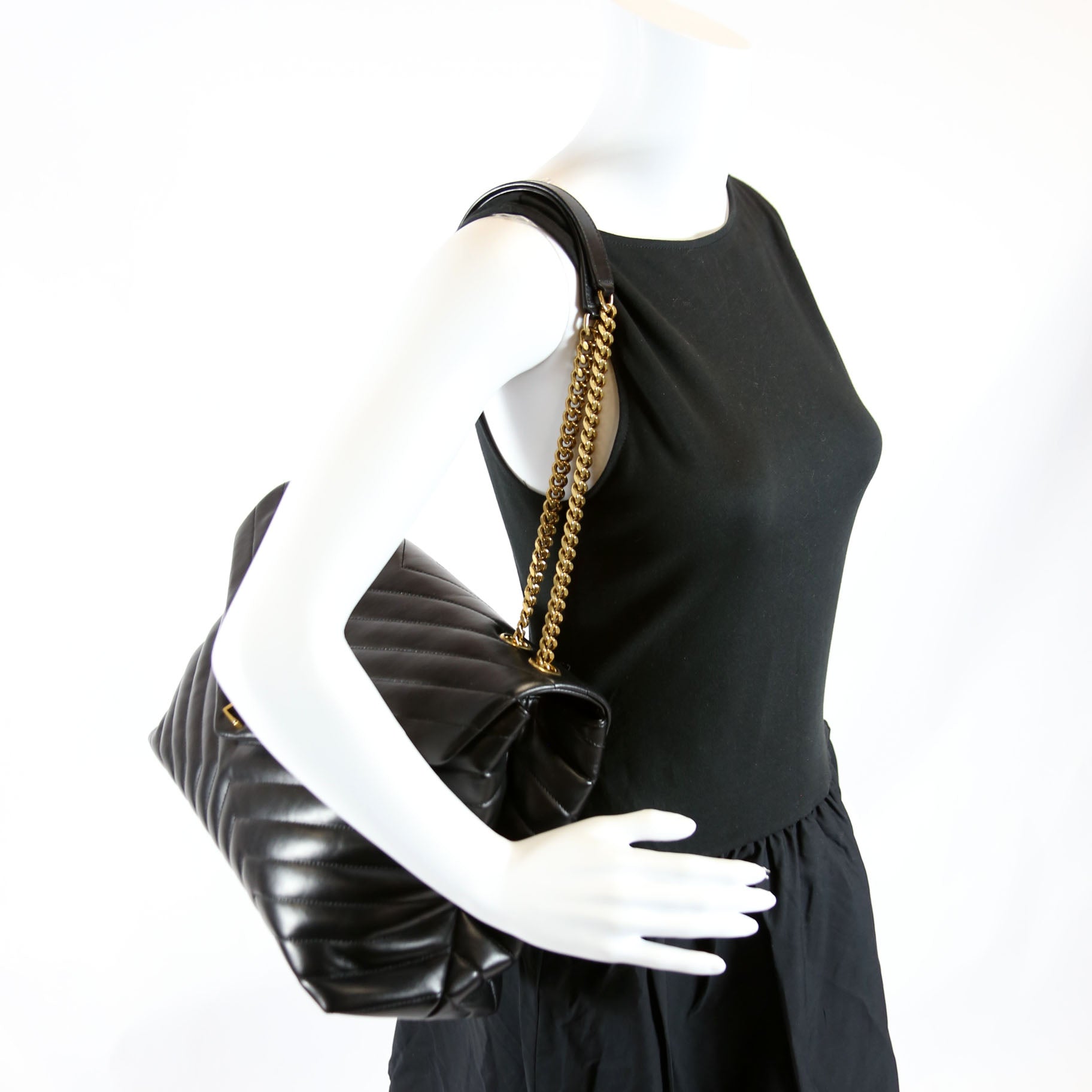 LouLou Satchel Large 574947 Black
