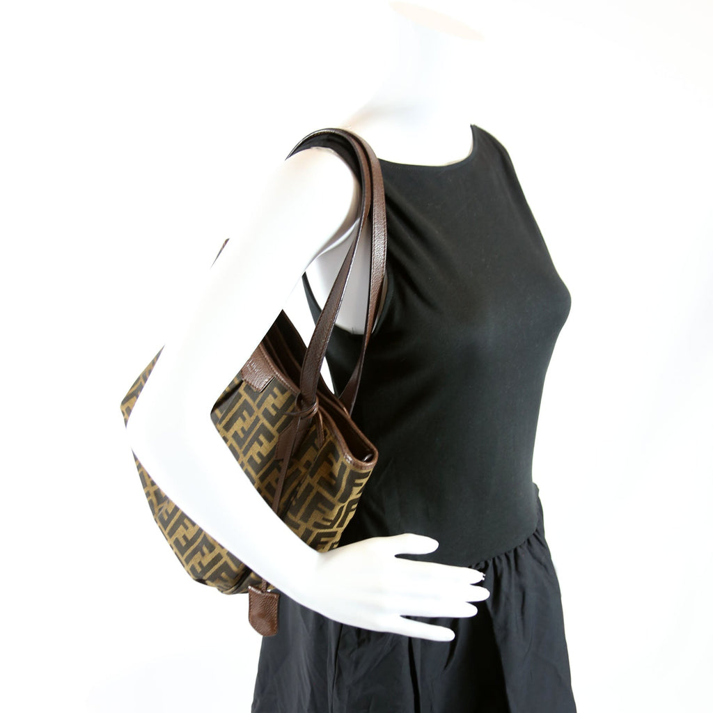8BH268 Zucca Medium Shopping Bag Brown