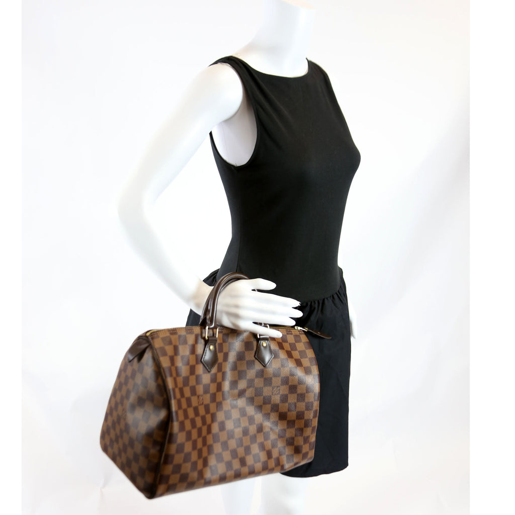 Speedy 35 Damier Ebene Brown/Red