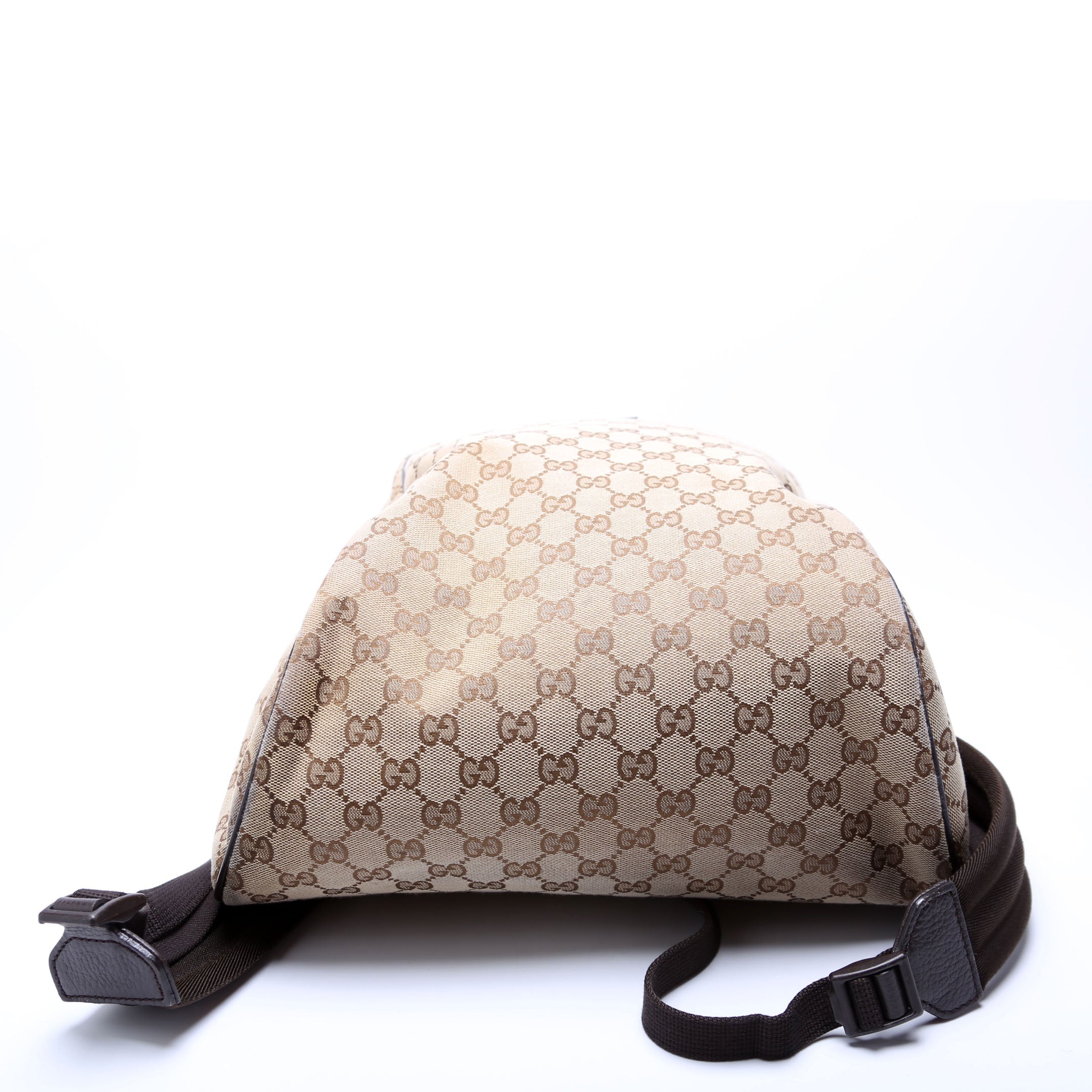Gucci 449906 GG Canvas Travel Backpack Beige/Brown