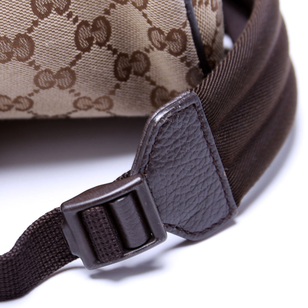 Gucci 449906 GG Canvas Travel Backpack Beige/Brown