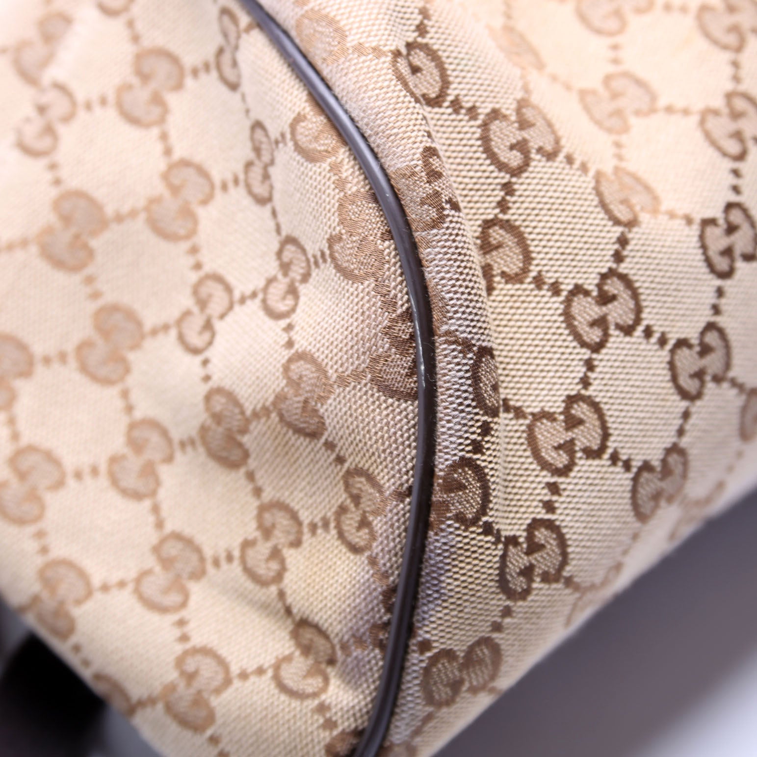 Gucci 449906 GG Canvas Travel Backpack Beige/Brown