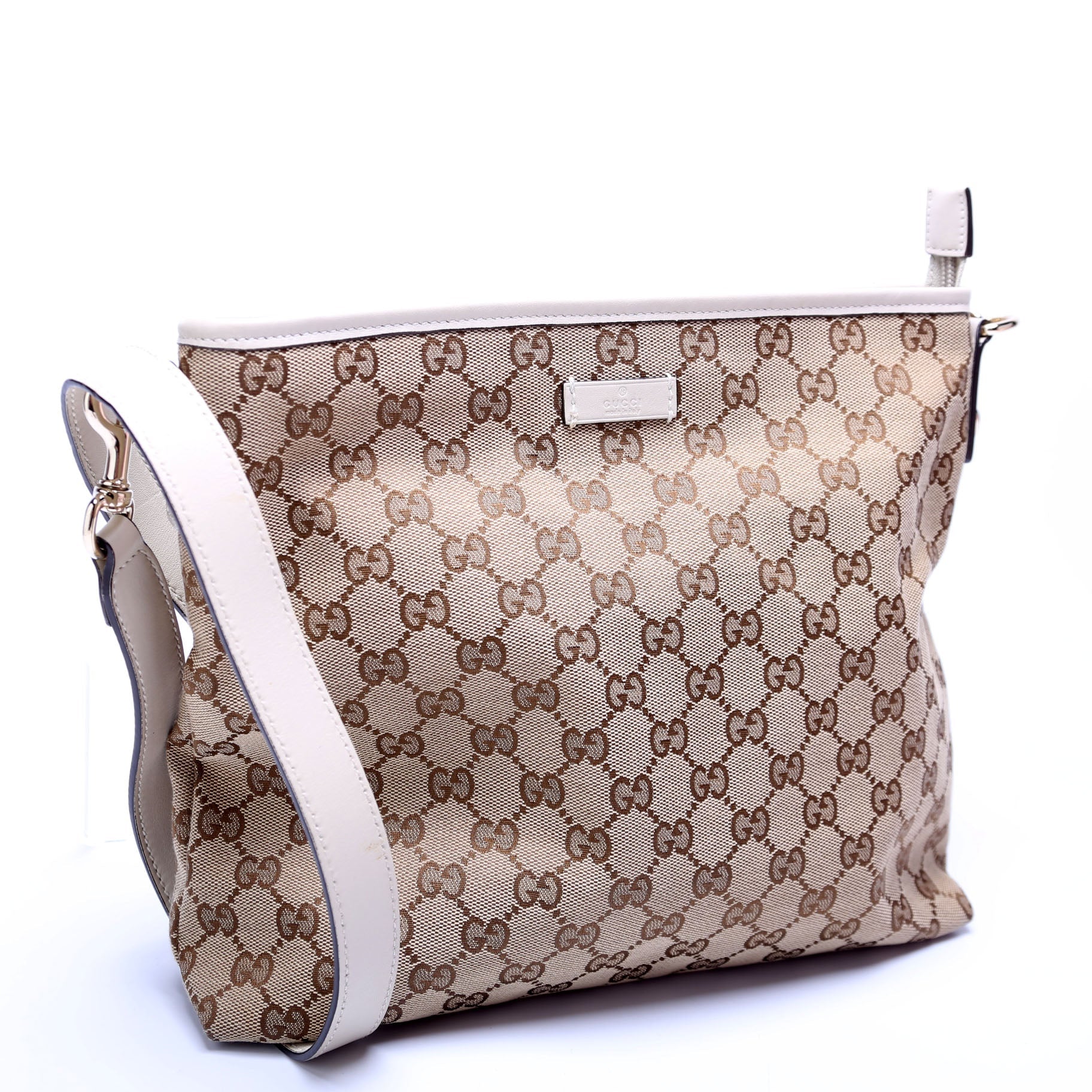 388924 GG Canvas Crossbody Tan/Beige
