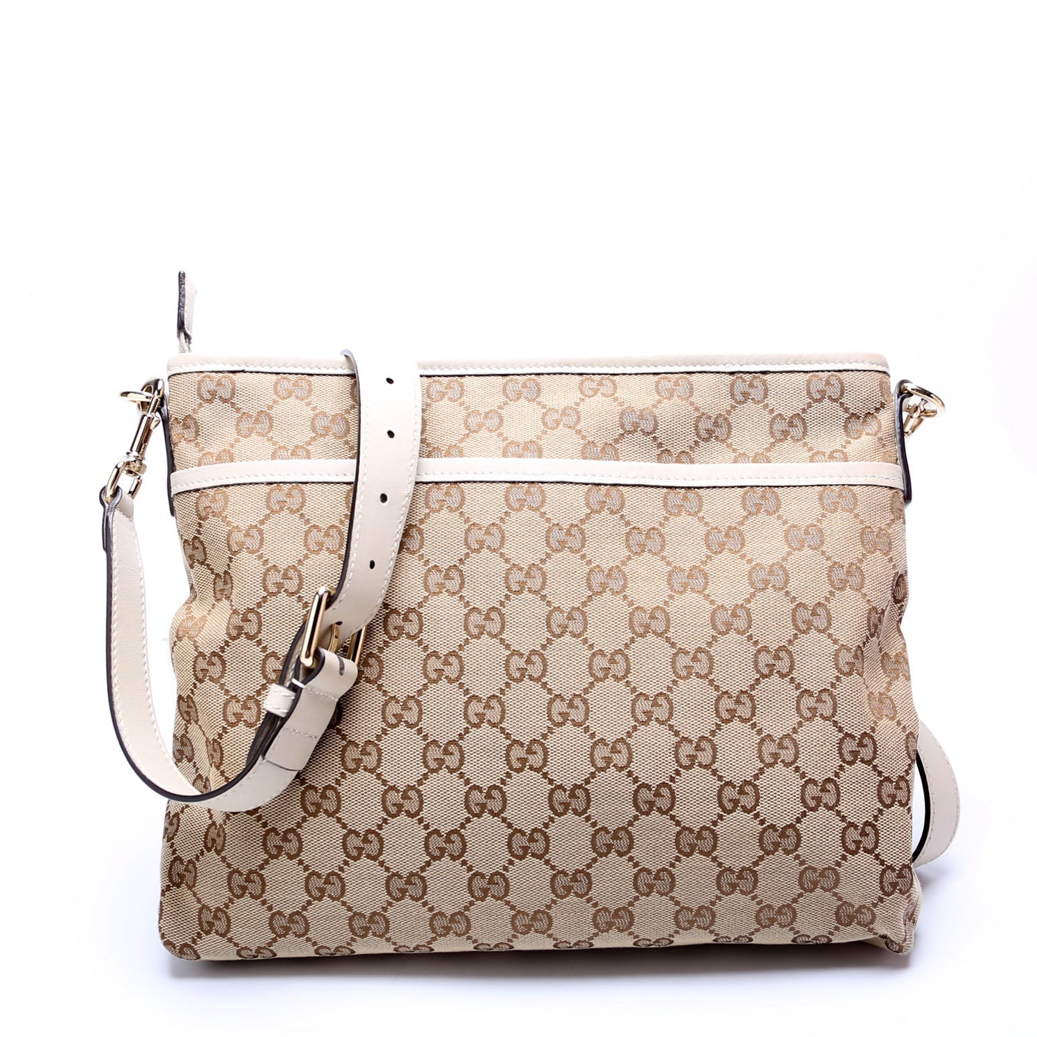 388924 GG Canvas Crossbody Tan/Beige
