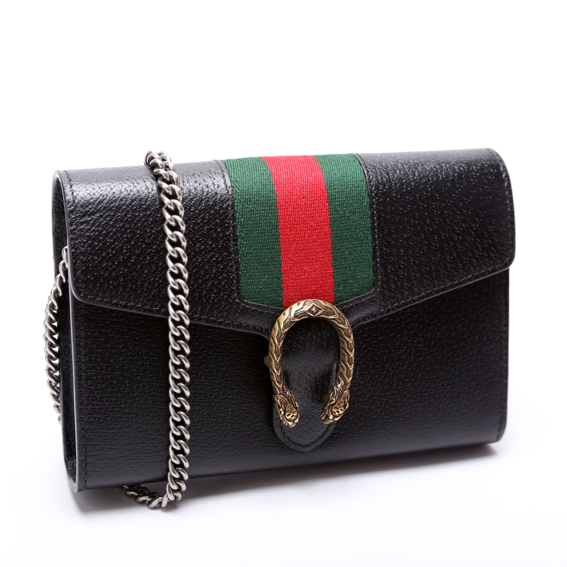 481377 Dionysus Mini Wallet Leather Black