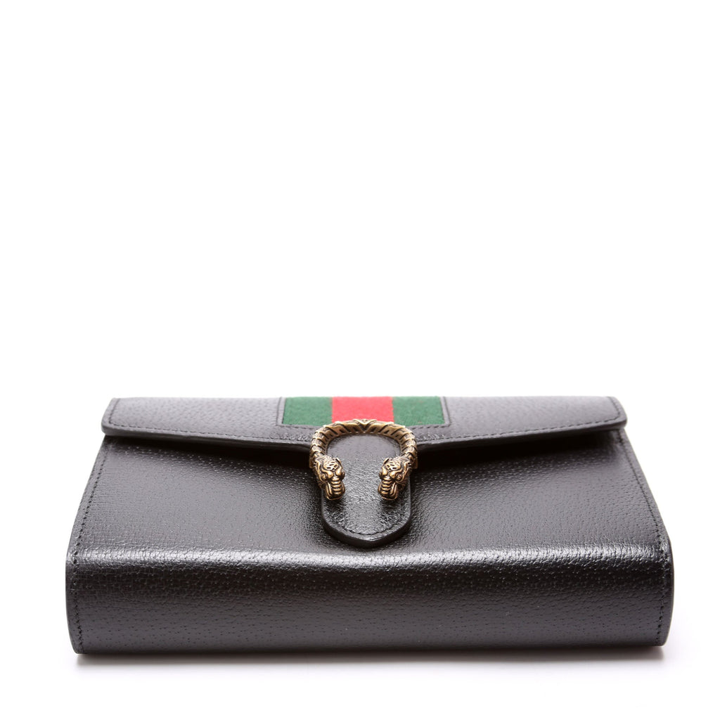 481377 Dionysus Mini Wallet Leather Black