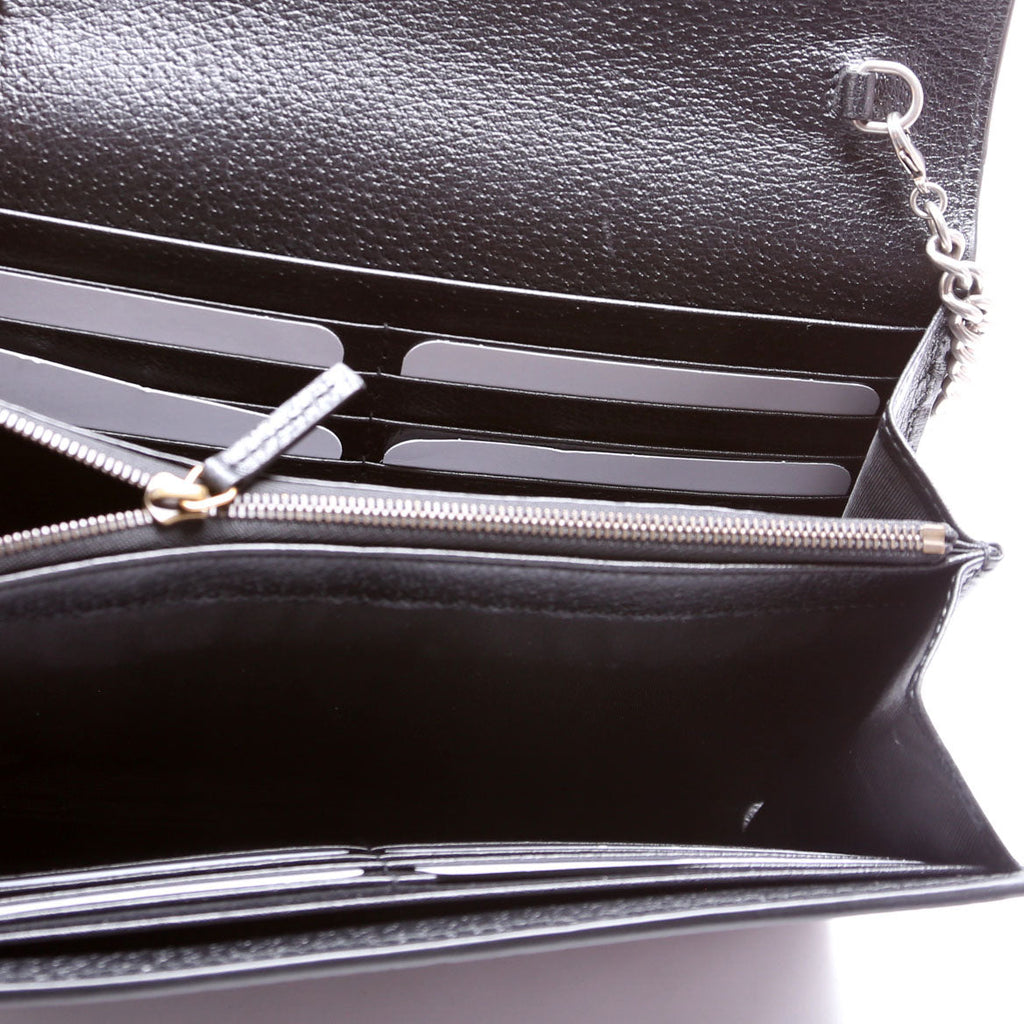 481377 Dionysus Mini Wallet Leather Black