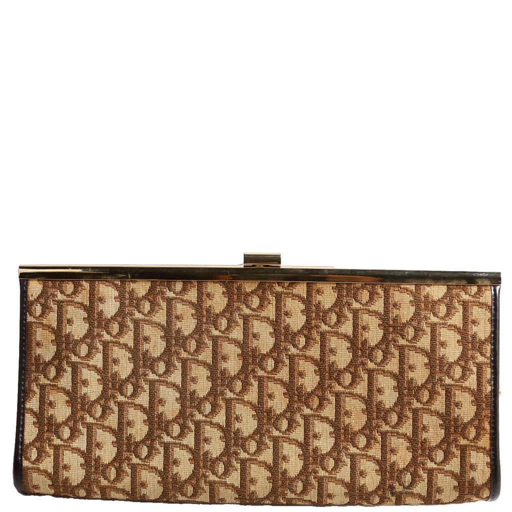 Trotter Frame Clutch Vintage Brown