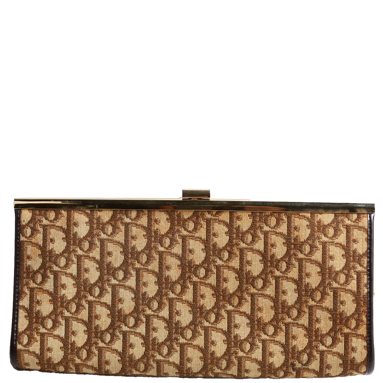 Trotter Frame Clutch Vintage Brown
