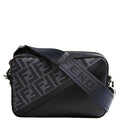 Fendi 7M0286 Zucca/Leather Camera Case Navy
