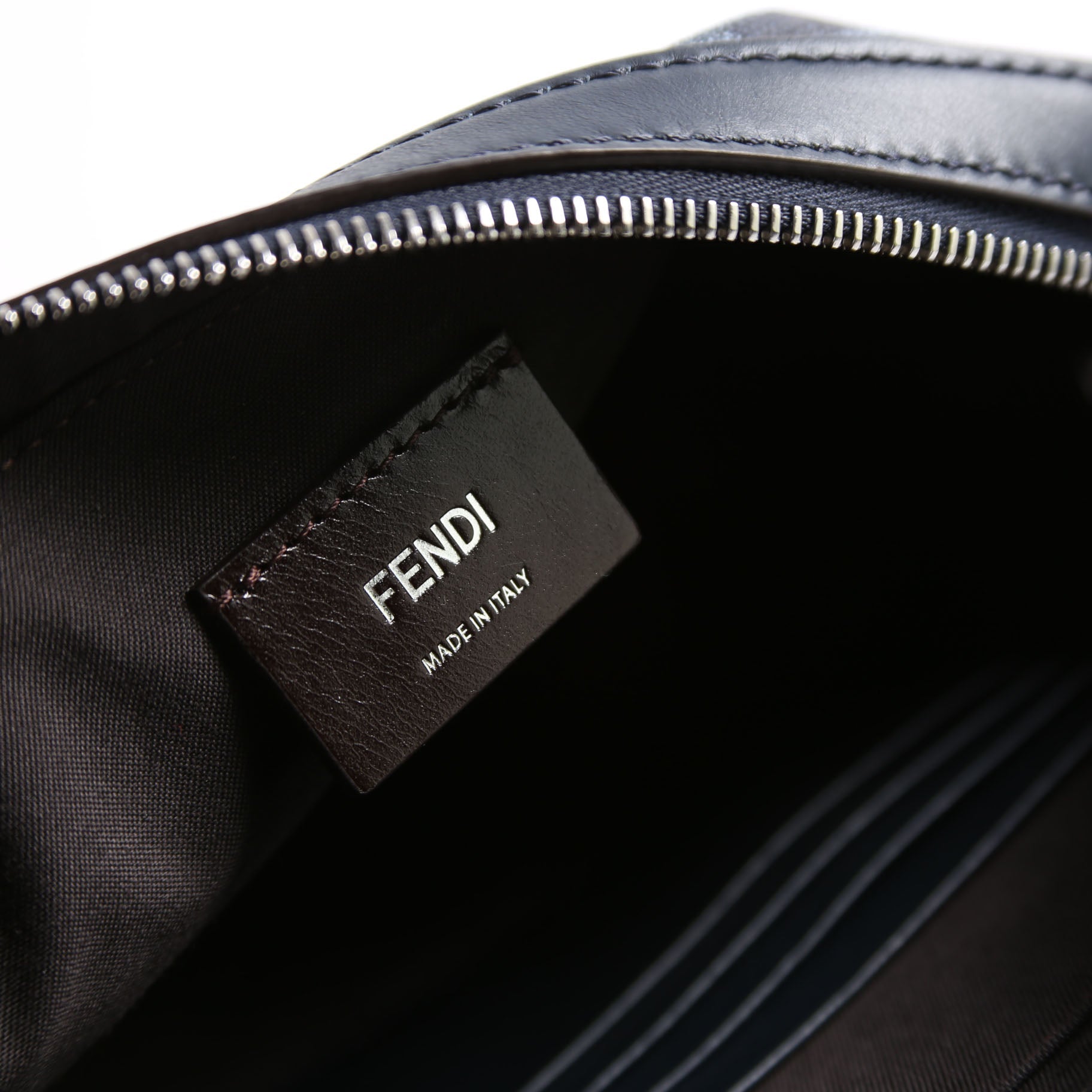 Fendi 7M0286 Zucca/Leather Camera Case Navy