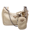 Prada 1BH204 Nylon Re-Edition 2005 Shoulder Bag Sand