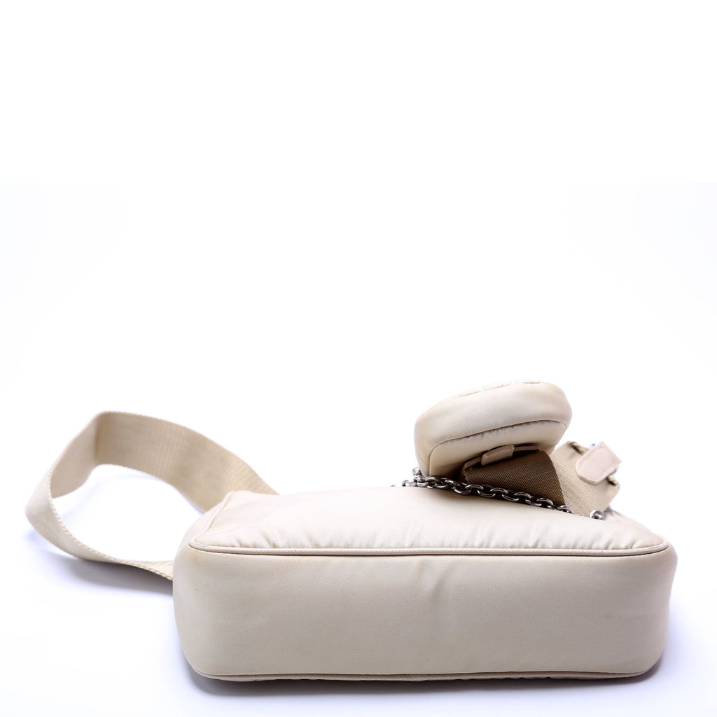 Prada 1BH204 Nylon Re-Edition 2005 Shoulder Bag Sand
