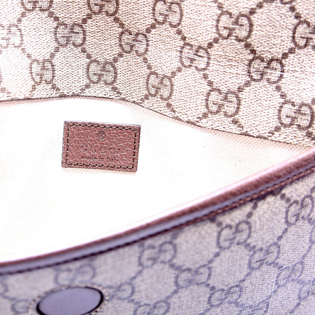 493930 GG Supreme Neo Web Belt Brown