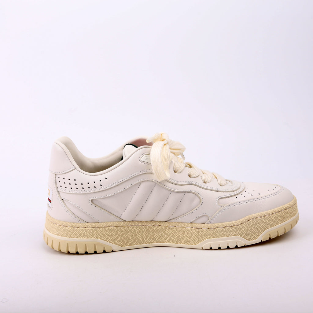 Gucci Re-Web Leather Sneakers Size 36 White