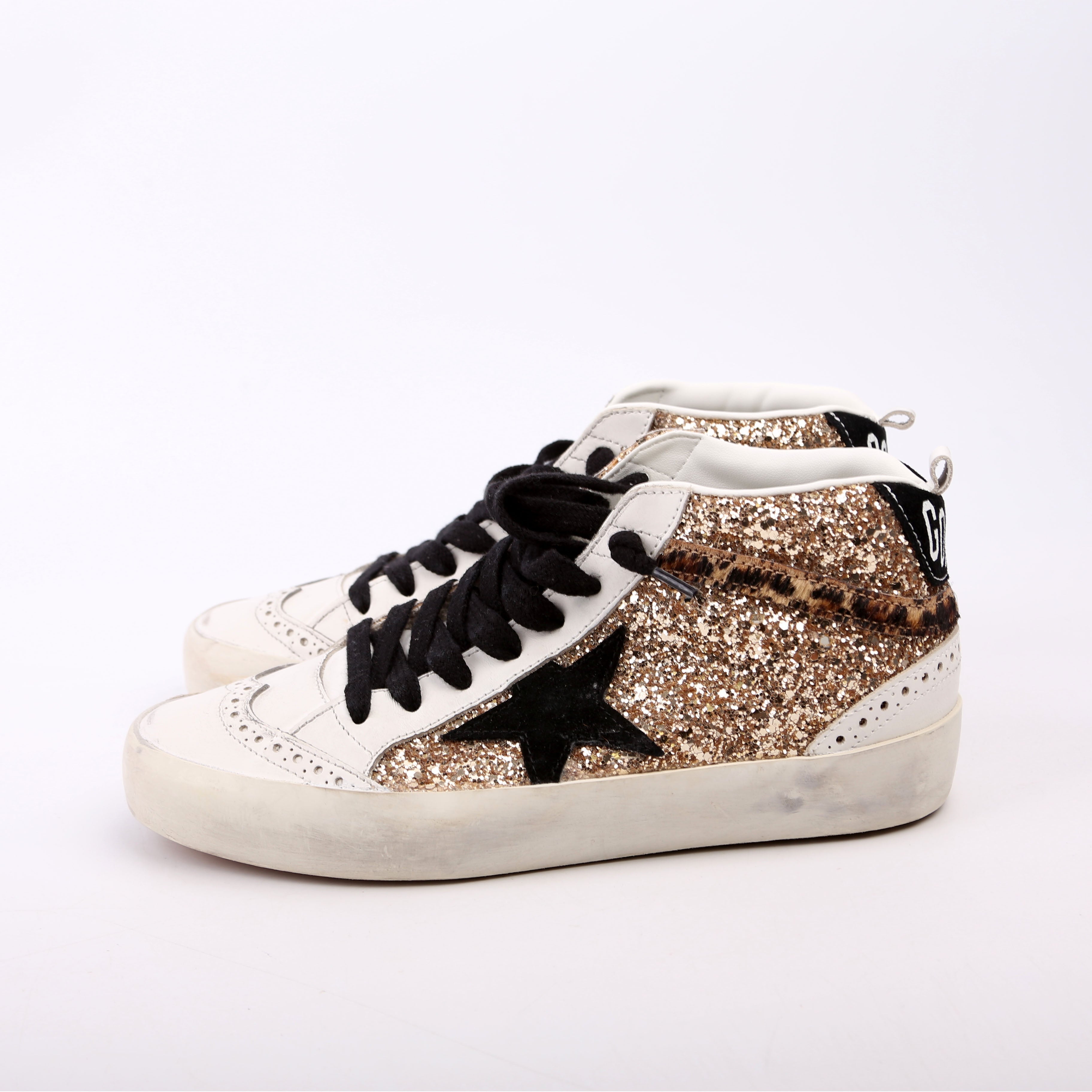 Midstar Glitter Sneakers Size 36 Gold