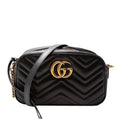 447632 Marmont Small Leather Camera Black