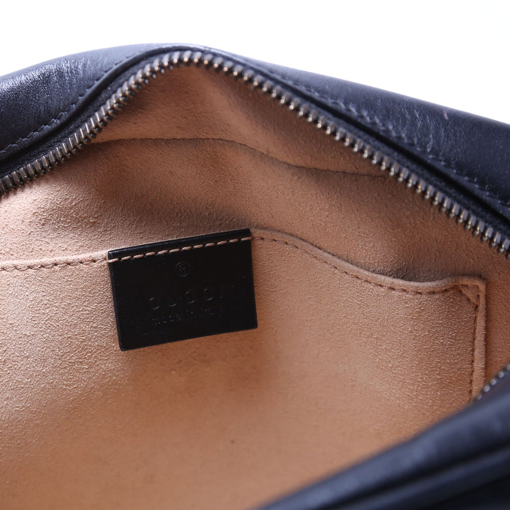 447632 Marmont Small Leather Camera Black