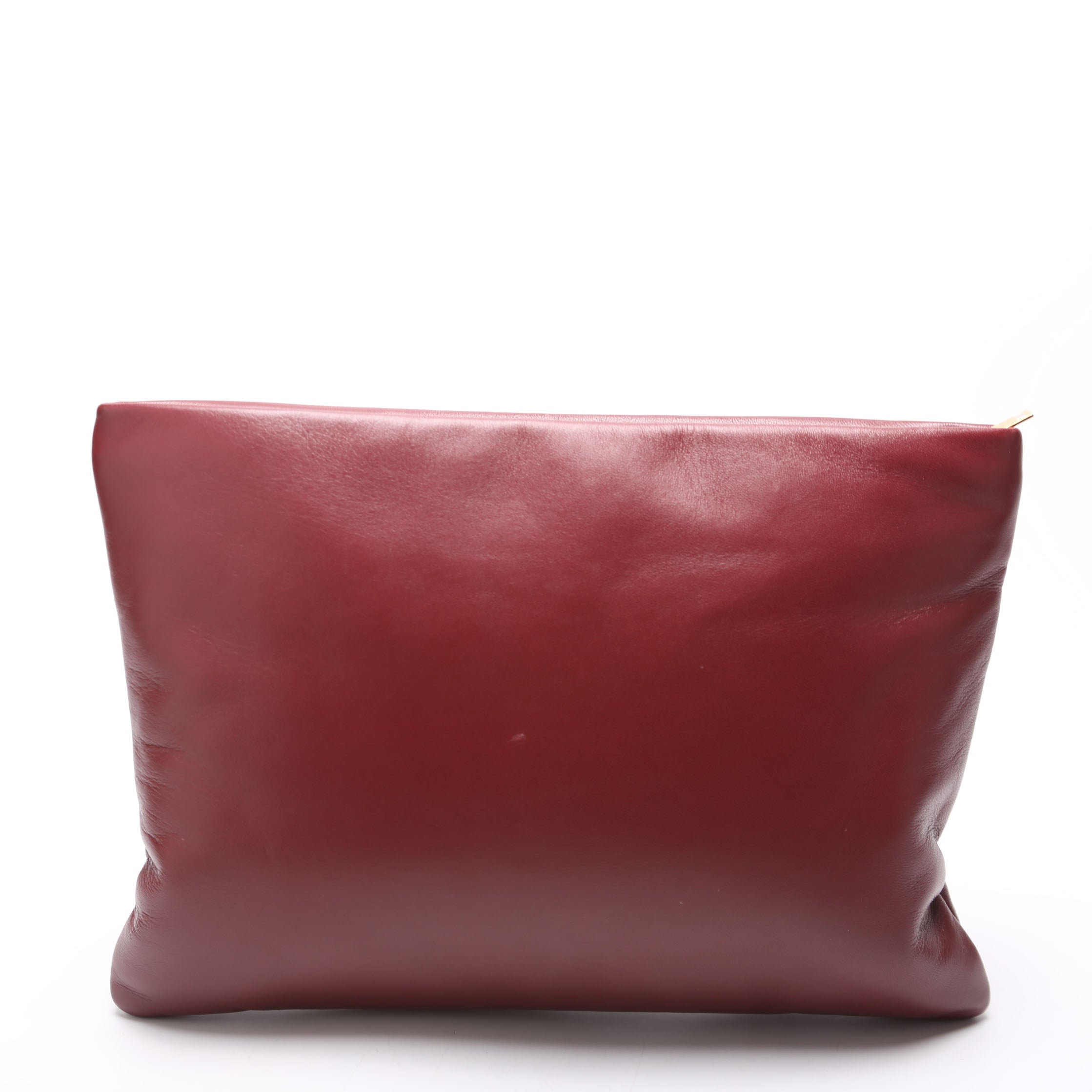 SAINT LAURENT 778943 Calypso Large Pouch Lambskin Burgundy
