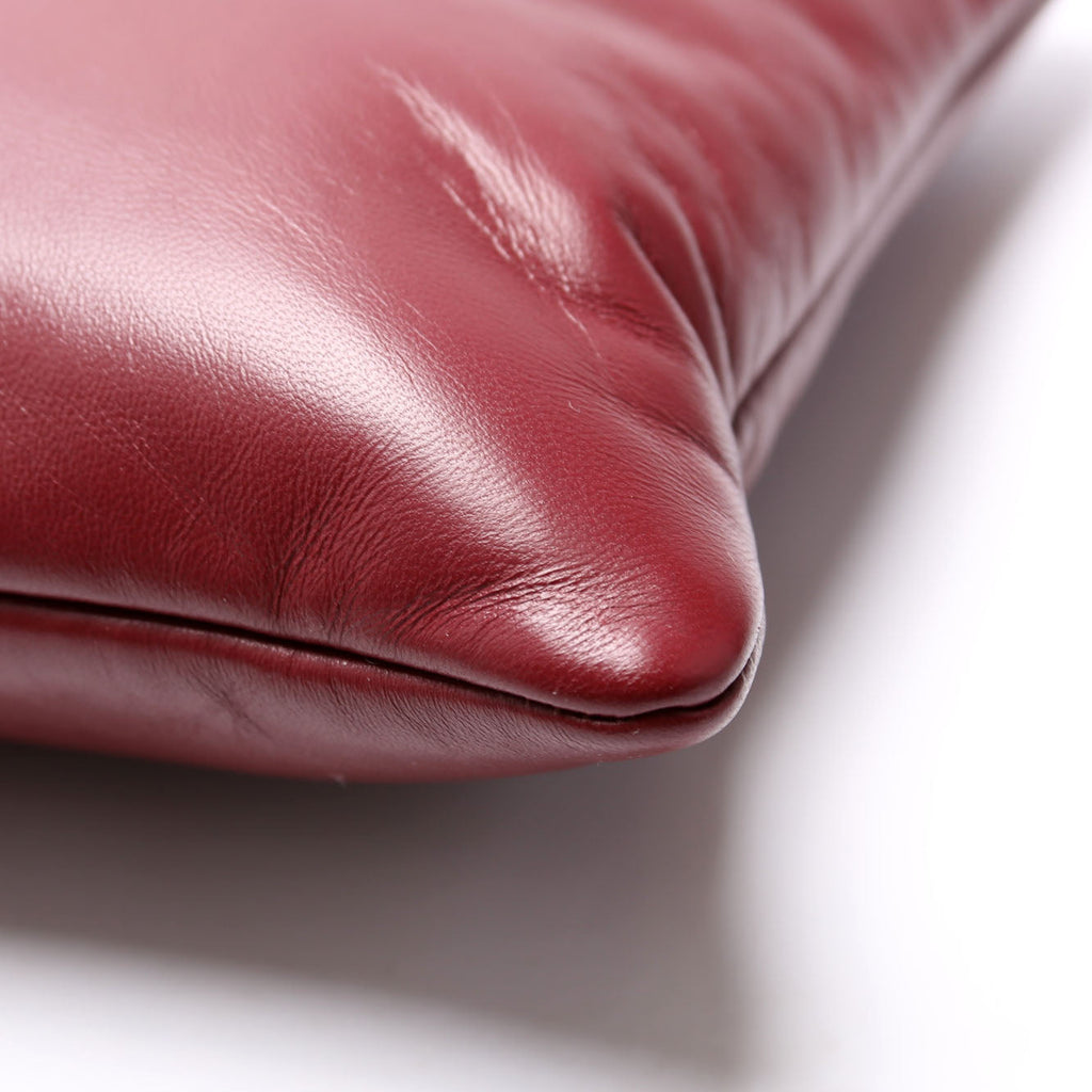 SAINT LAURENT 778943 Calypso Large Pouch Lambskin Burgundy