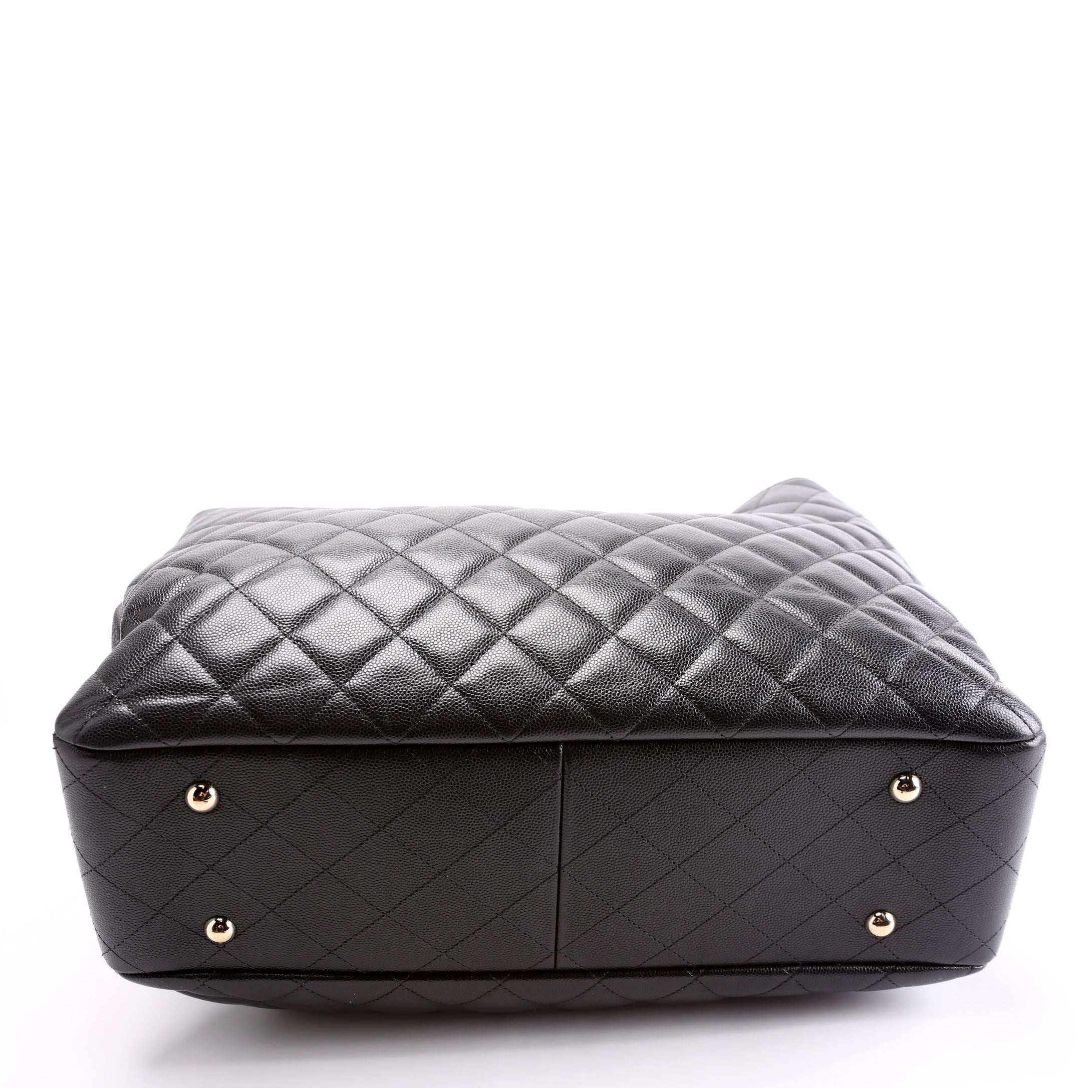 Classic CC Shopping Tote Caviar RFID Black