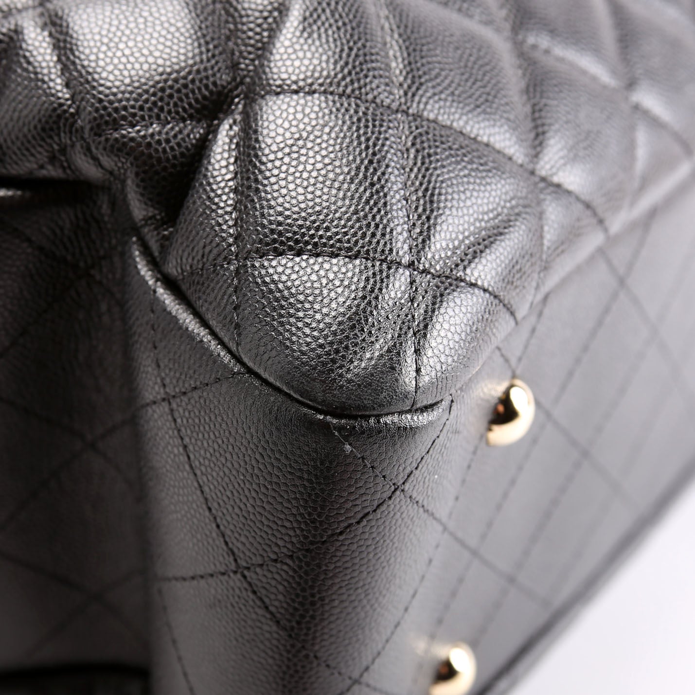 Classic CC Shopping Tote Caviar RFID Black
