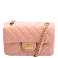 2.55 Reissue Mini Flap Aged Calfskin RFID Peach
