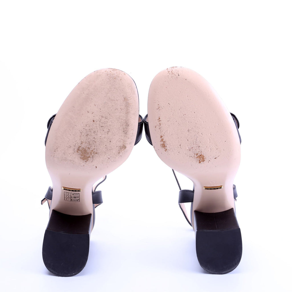 GG Marmont Sandal Heels Size 40 Black