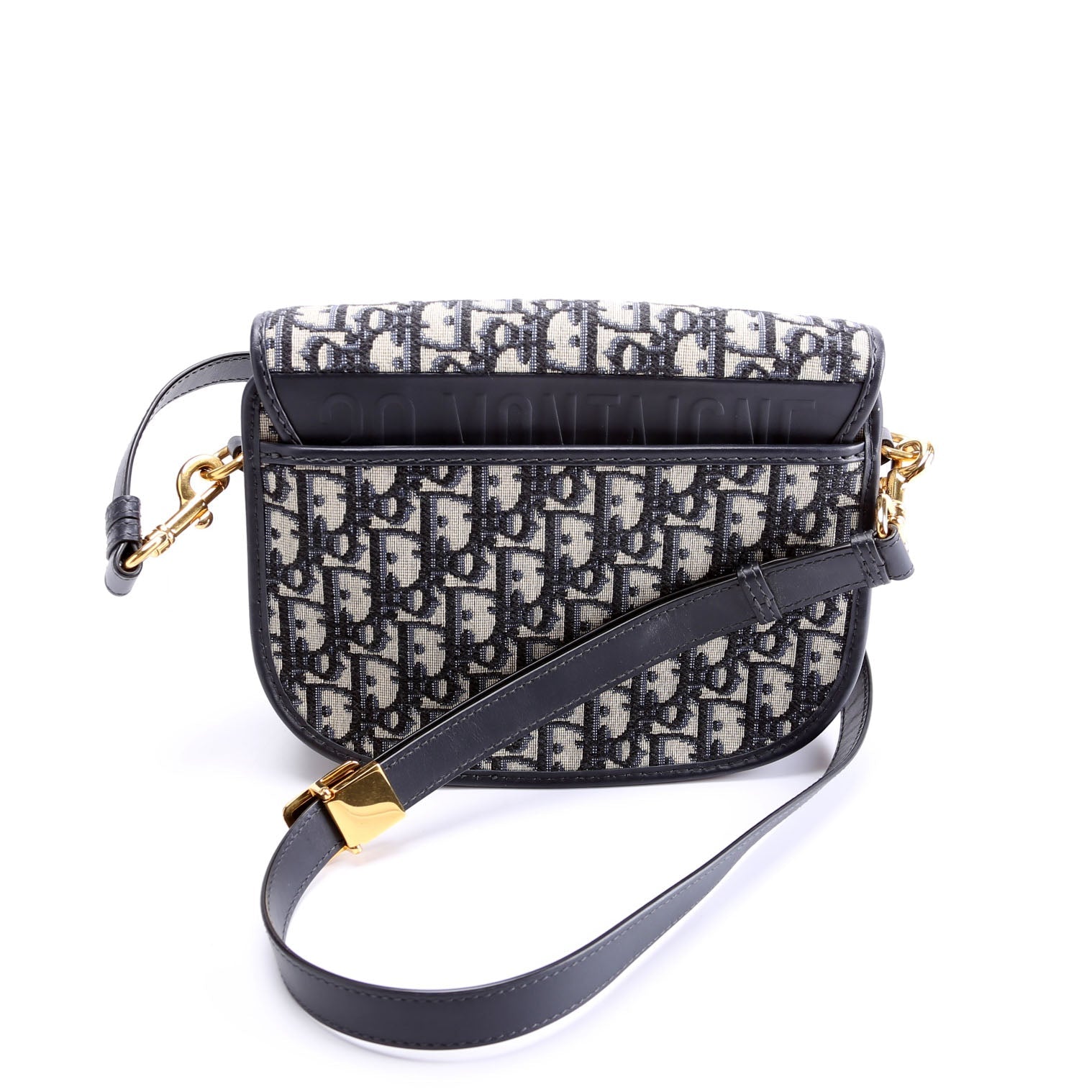 Oblique Bobby Flap Medium Navy/beige