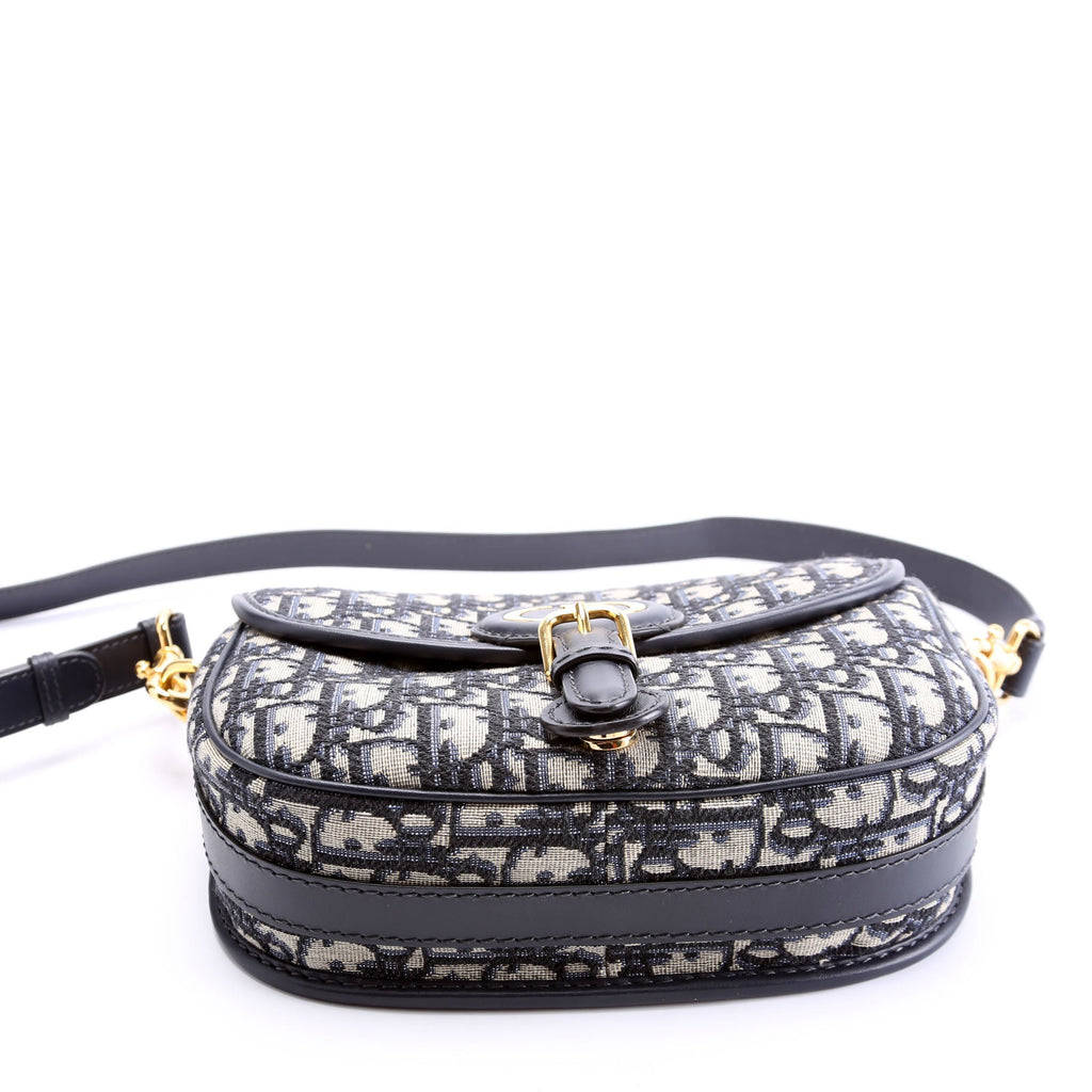 Oblique Bobby Flap Medium Navy/beige