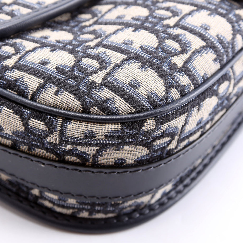 Oblique Bobby Flap Medium Navy/beige