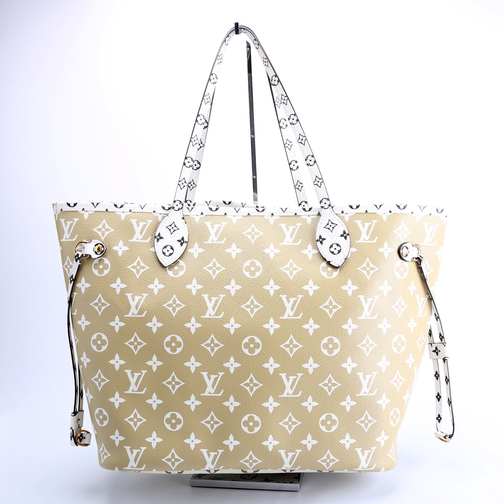 Neverfull With Wallet MM Giant Monogram Green/Beige