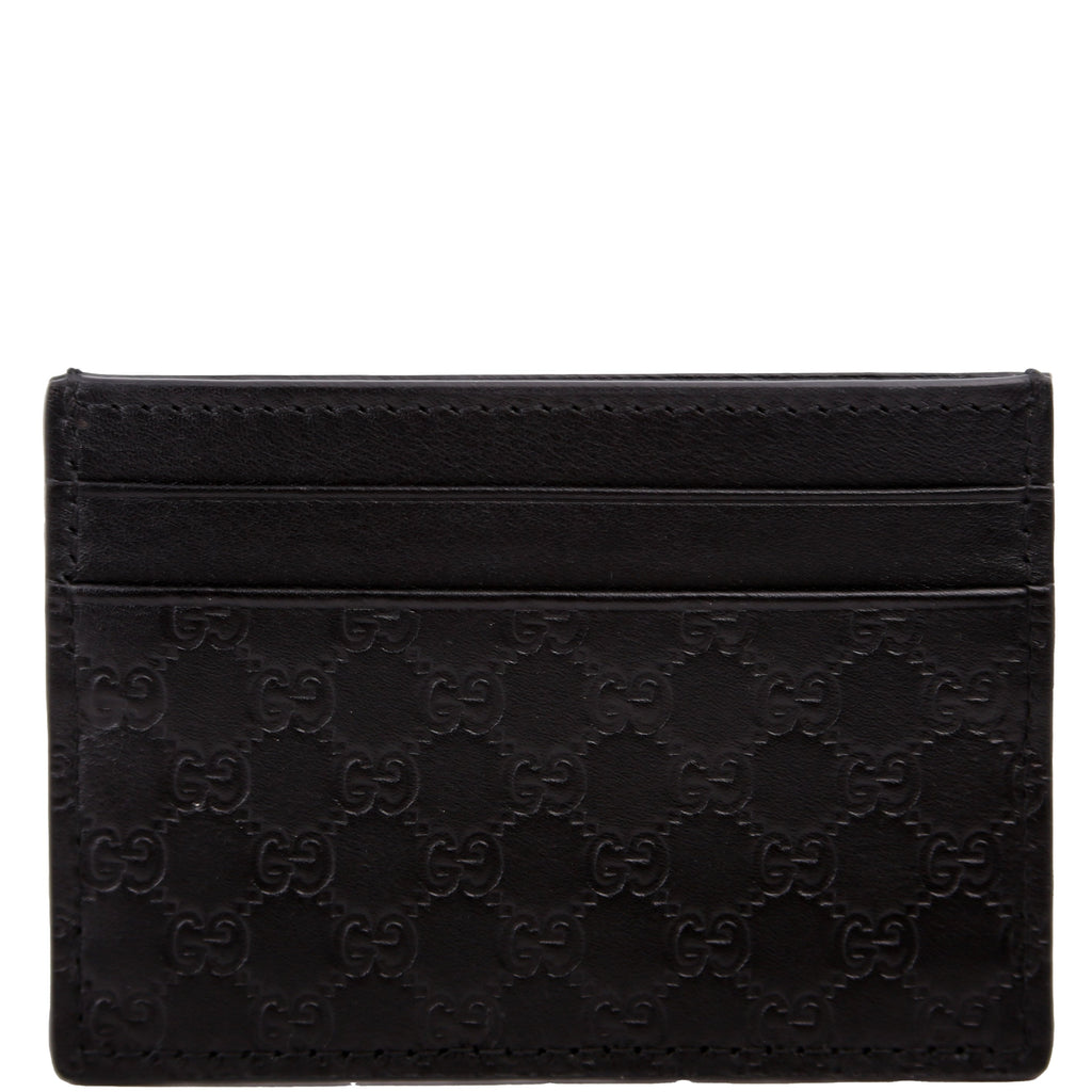 262837 Microguccissima Card Holder Black