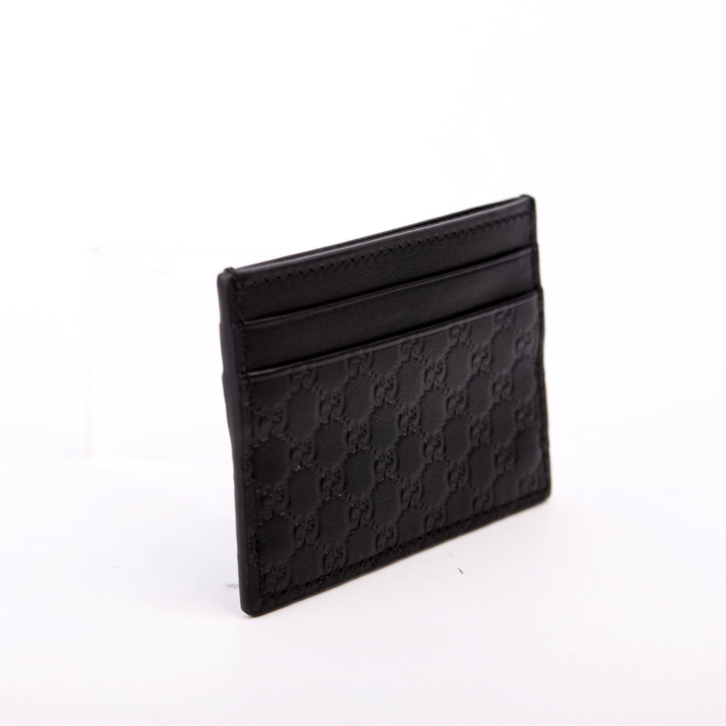 262837 Microguccissima Card Holder Black