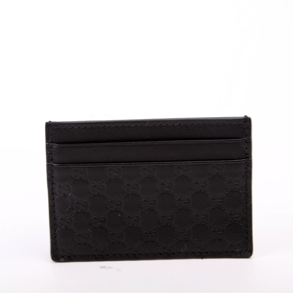 262837 Microguccissima Card Holder Black