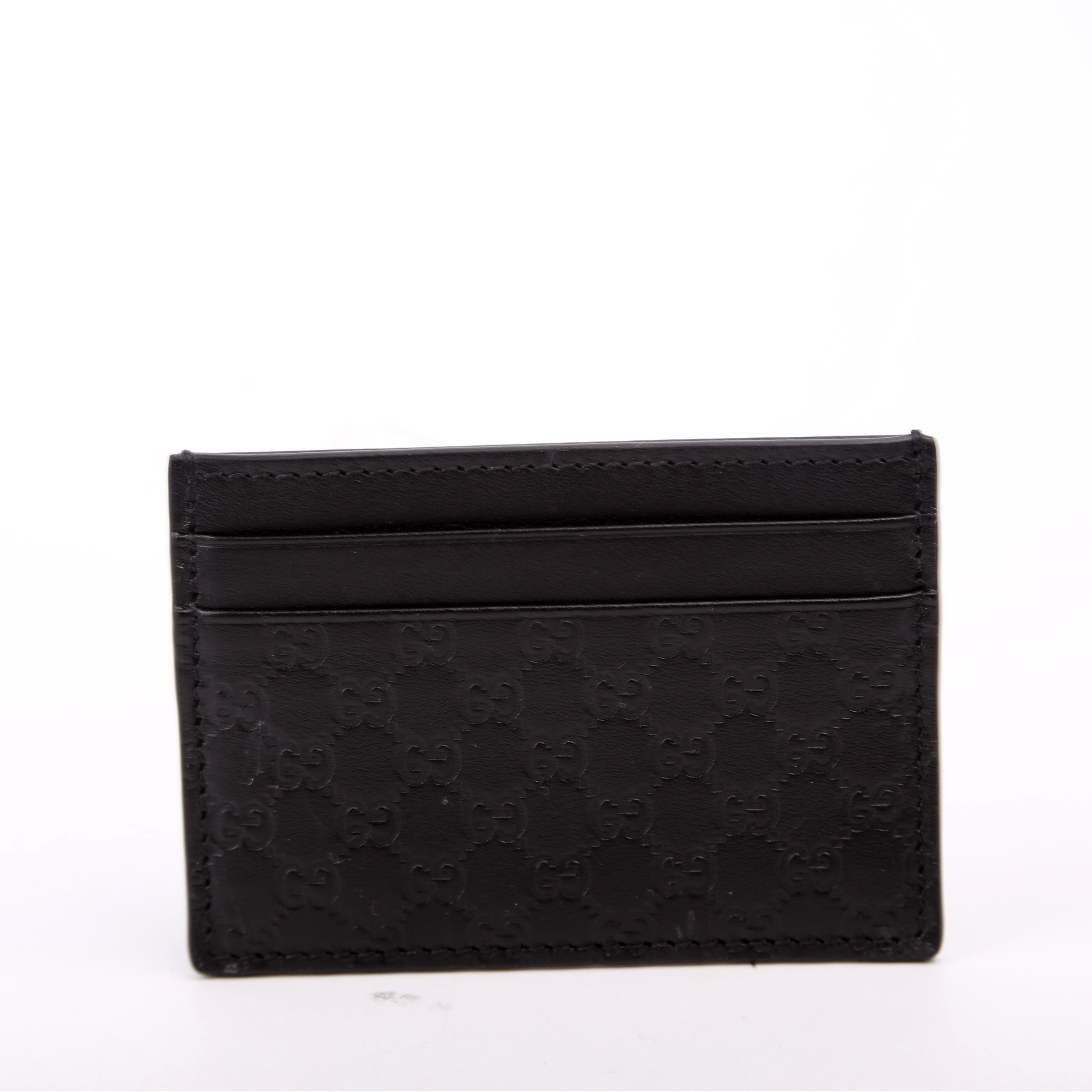 262837 Microguccissima Card Holder Black