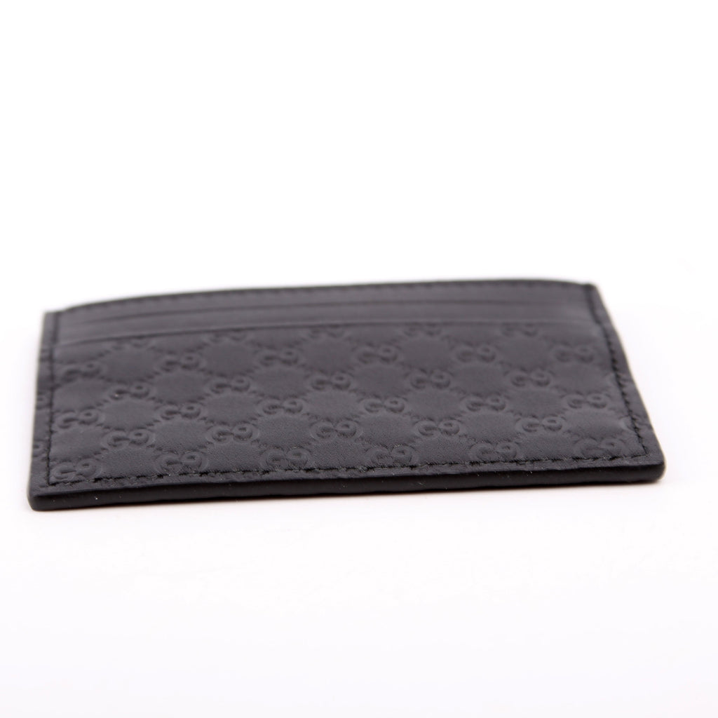 262837 Microguccissima Card Holder Black