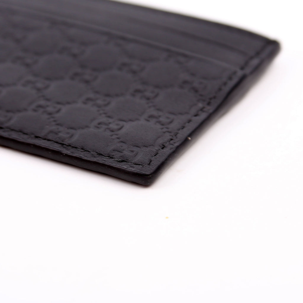 262837 Microguccissima Card Holder Black