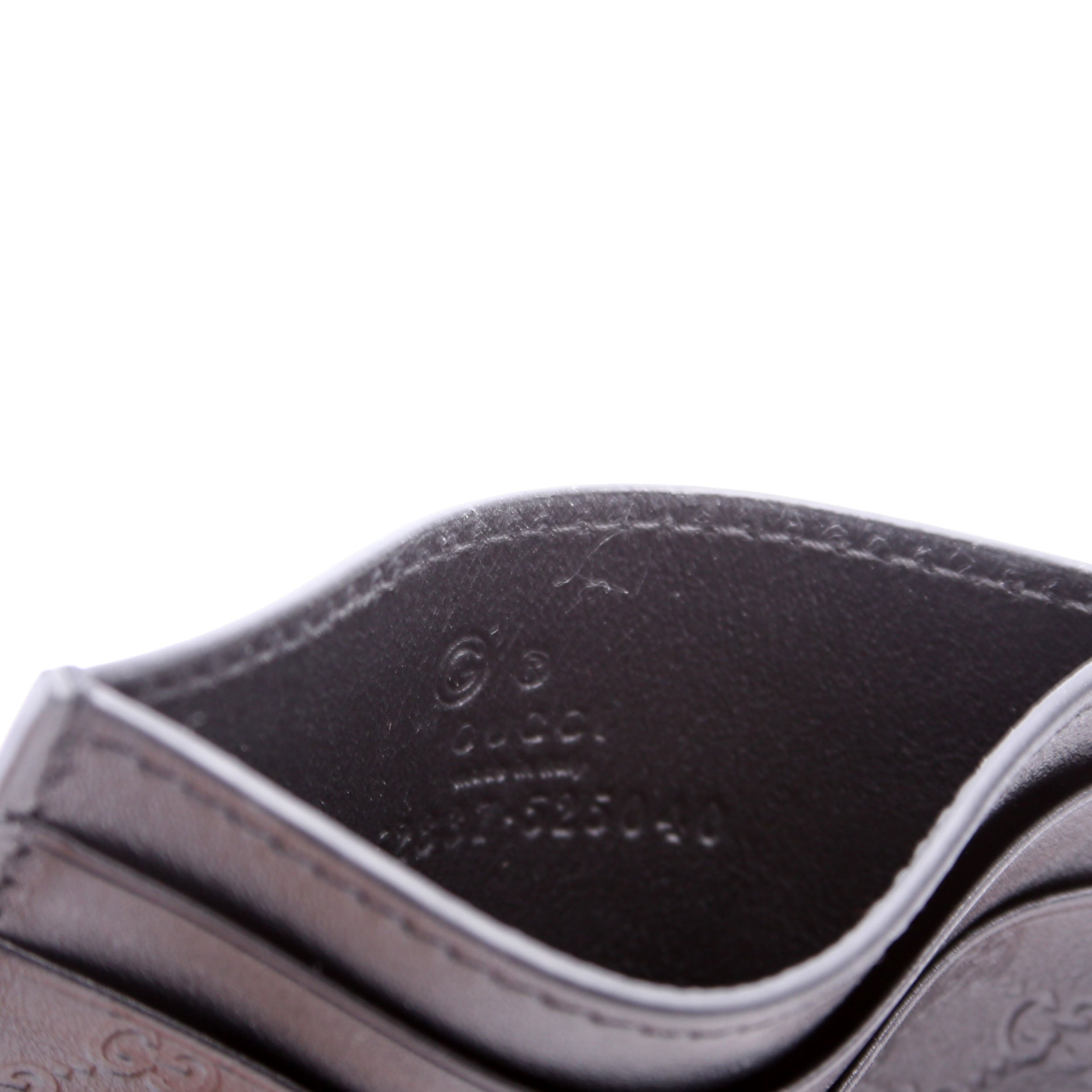 262837 Microguccissima Card Holder Black