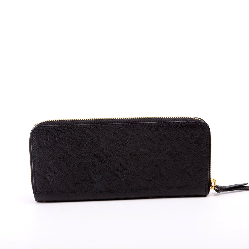 Clemence Wallet Empreinte Black