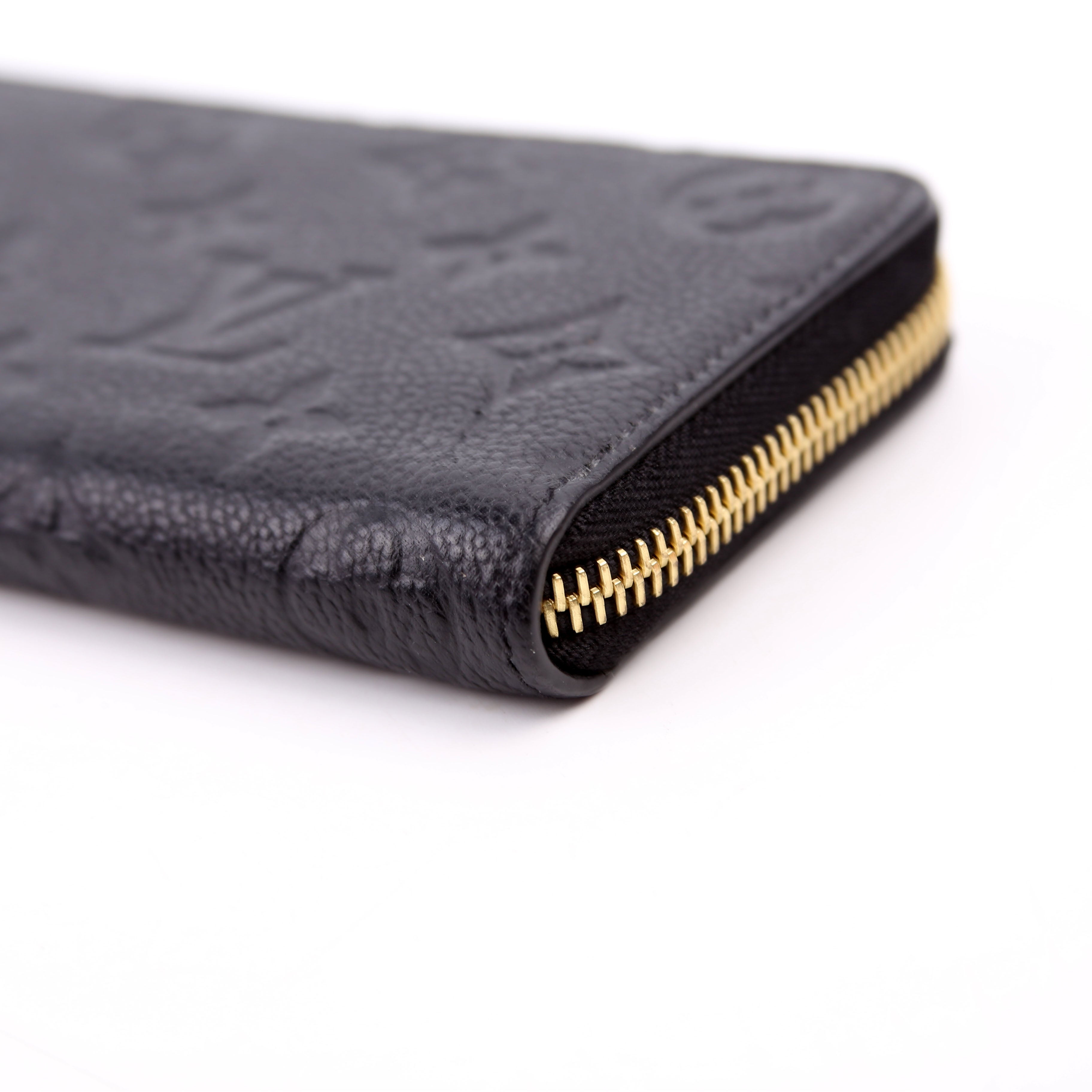 Clemence Wallet Empreinte Black