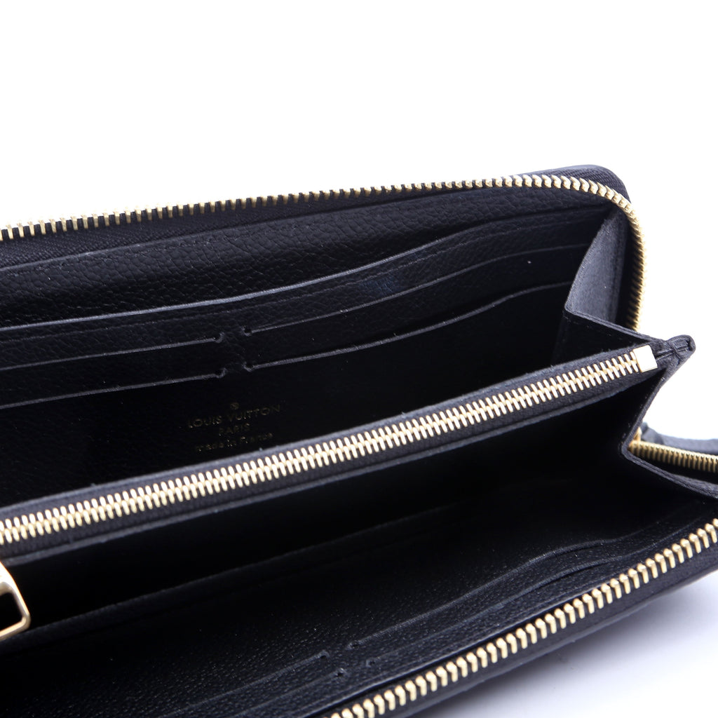 Clemence Wallet Empreinte Black