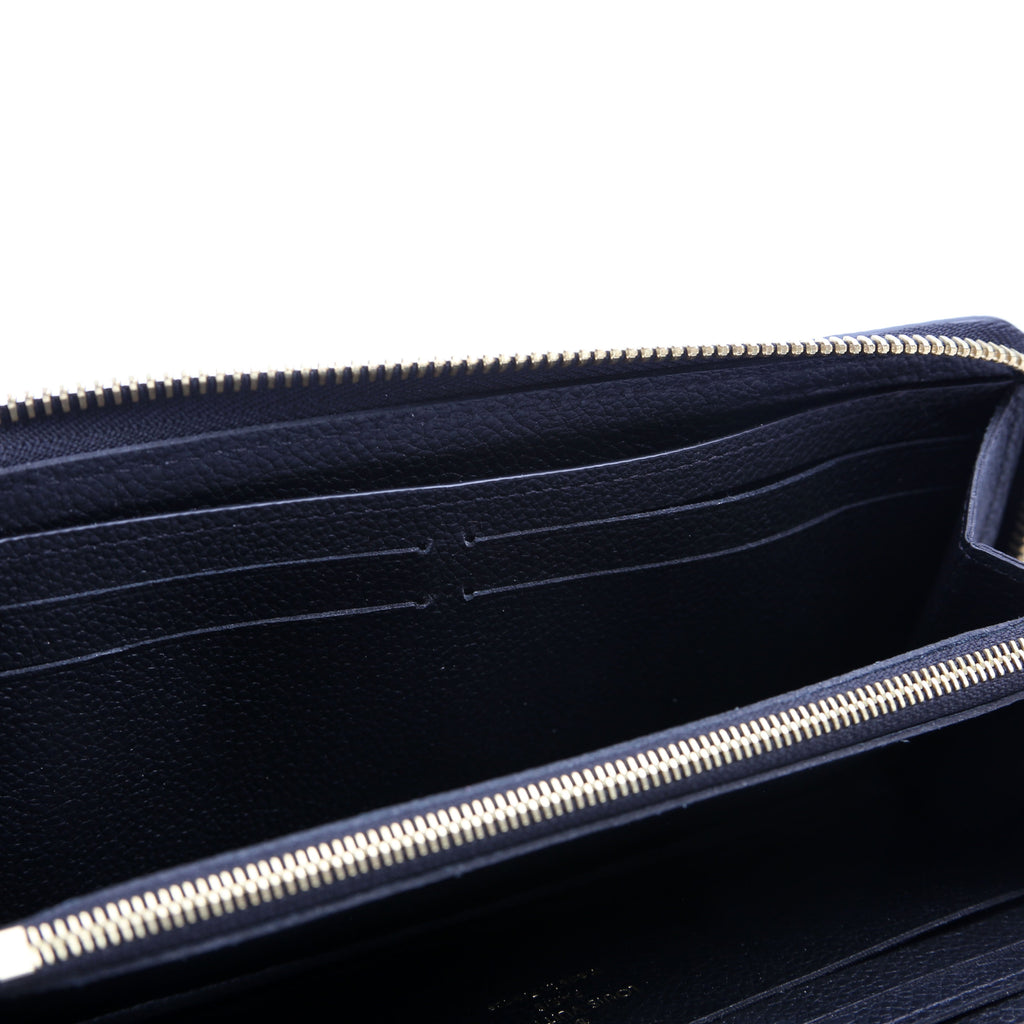 Clemence Wallet Empreinte Black